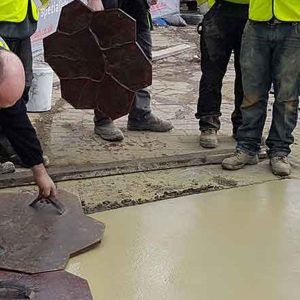 Stencil tech decorative concrete