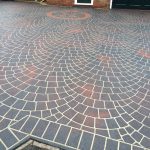 decorative concrete driveways stencil design driveways