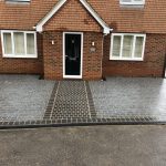 decorative concrete driveways stencil design driveways